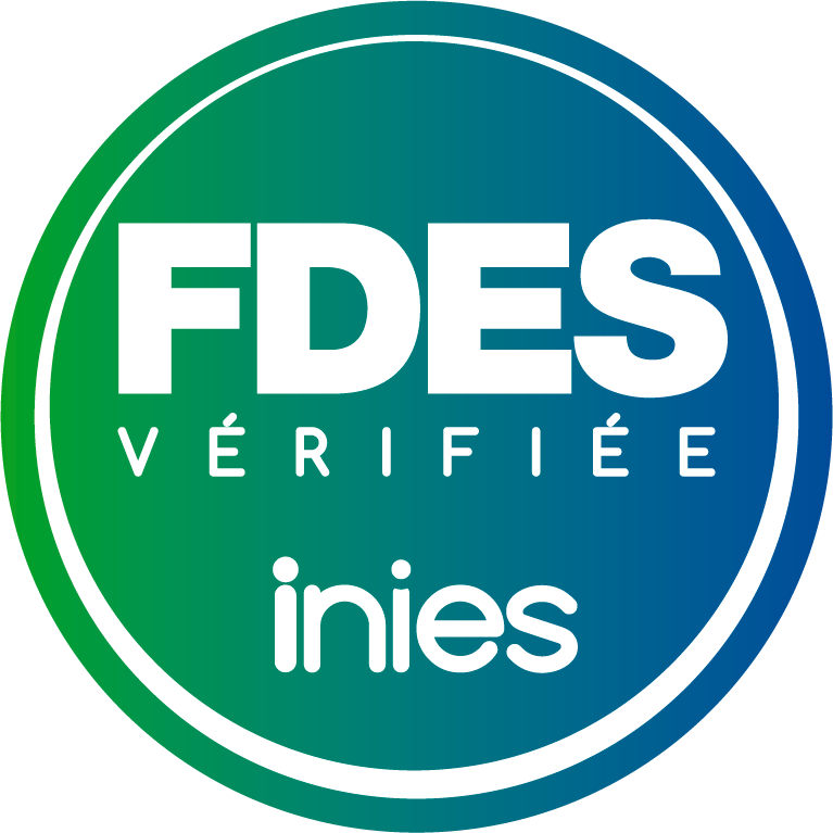 Logo FDES Vérifiée inies